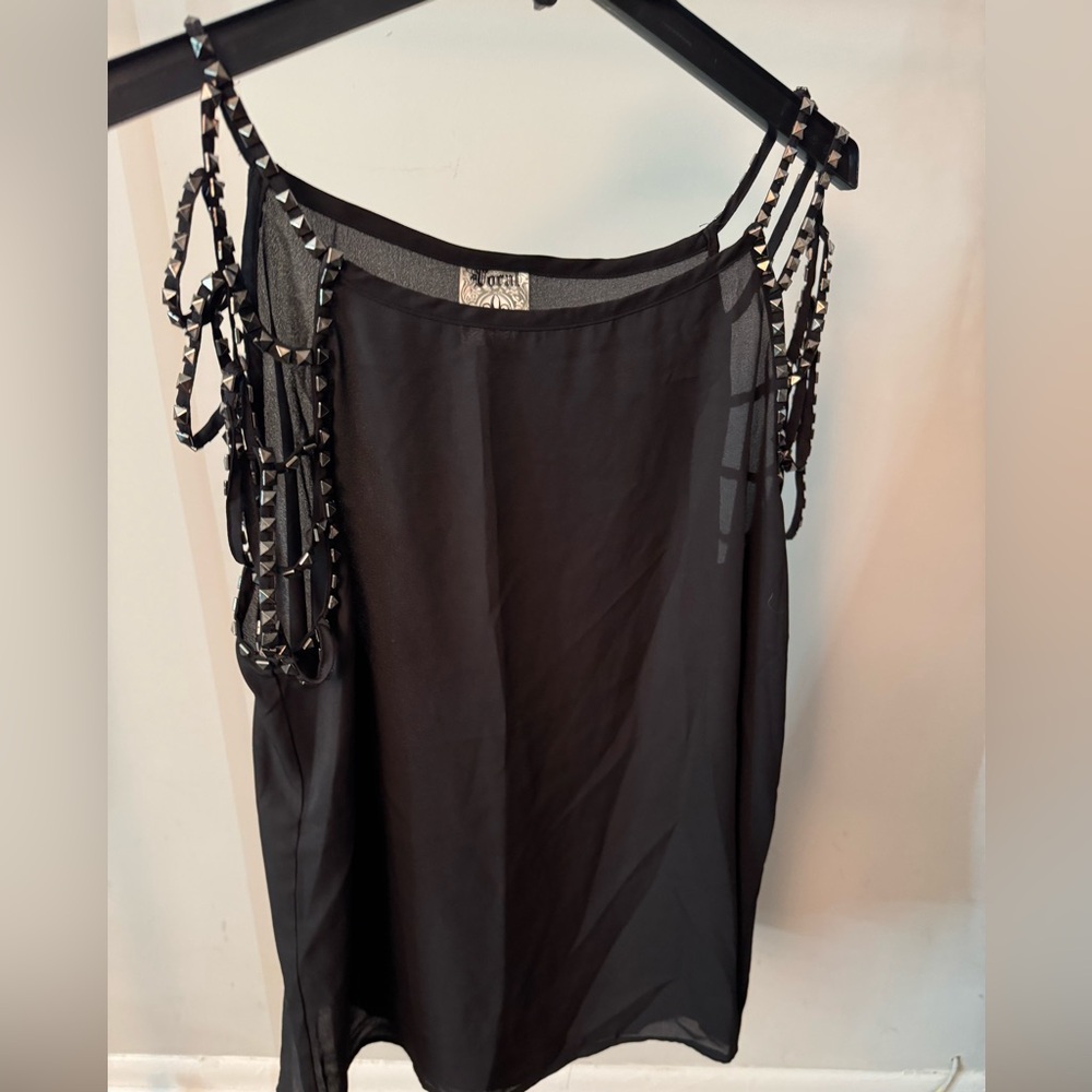 Vocal Black Studded Women's Skirt